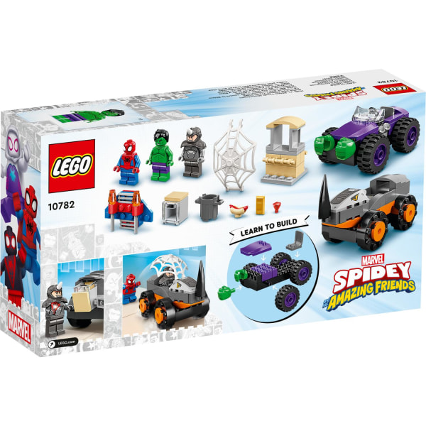 LEGO® Marvel Spider-Man Hulk mot Rhino – truckstrid 10782 multifärg