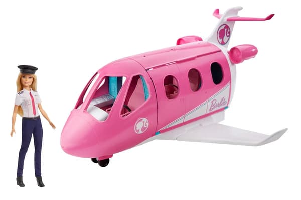 Barbie Dreamplane med docka Lekset multifärg