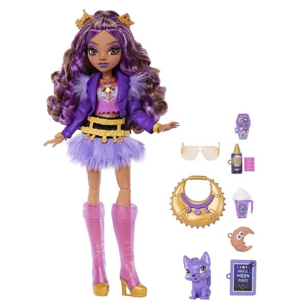 Monster High Docka Clawdeen Wolf med tillbehör multifärg