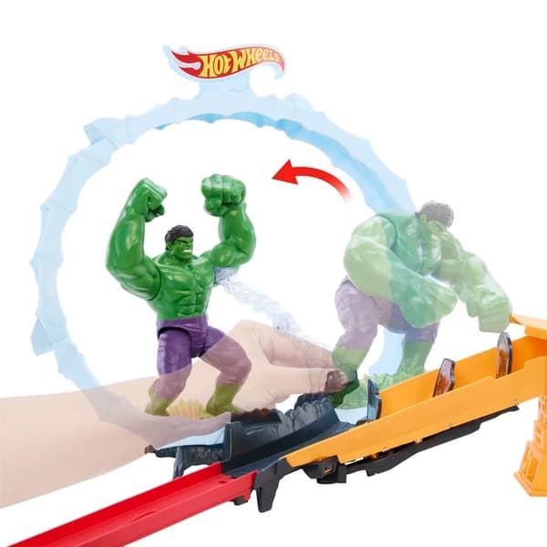 Hot Wheels Superstar Speeders Spiderman & Hulk Smashdown multifärg
