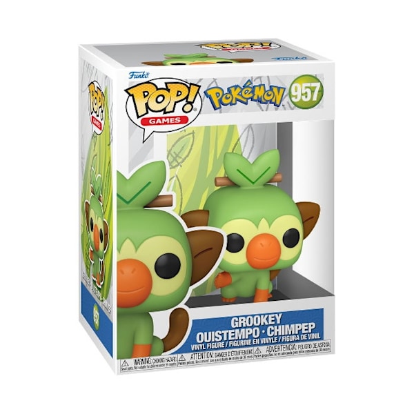 Funko POP! Games Pokemon Grookey 957 multifärg