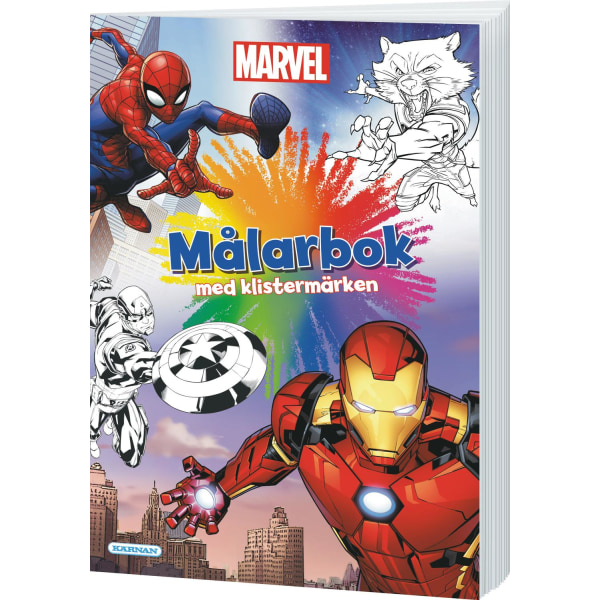 Marvel Målarbok med klistermärken multifärg