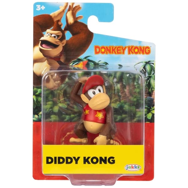 Donkey Kong Figur 5cm Diddy Kong MultiColor
