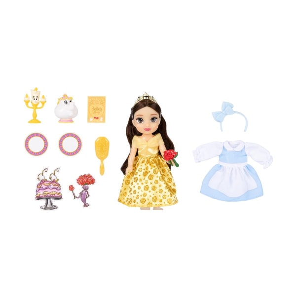 Disney Princess Belle Docka med tillbehör 15cm multifärg