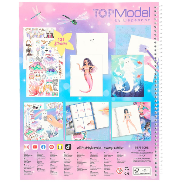 TOPModel Fantasy Designbok multifärg