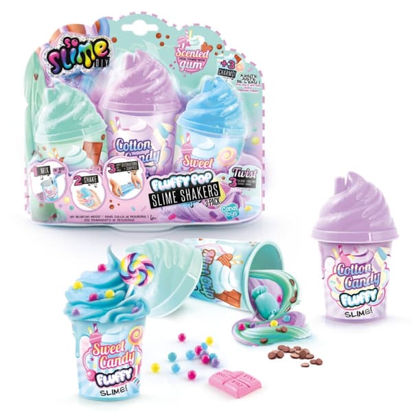 So Slime Fluffy Pop Slime Shakers 3-Pack multifärg
