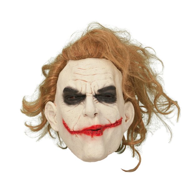 Mask Latex Joker med hår multifärg