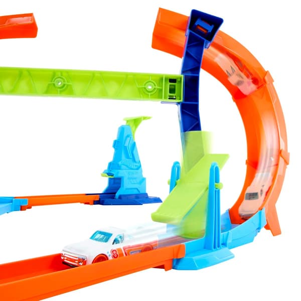 Hot Wheels Stunt Tracks Corkscrew Jump Champion multifärg