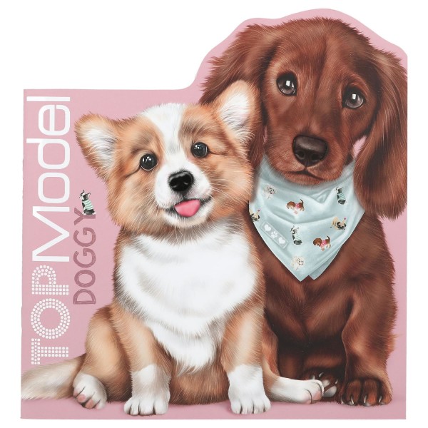 TOPModel Doggy Målarbok med stickers MultiColor