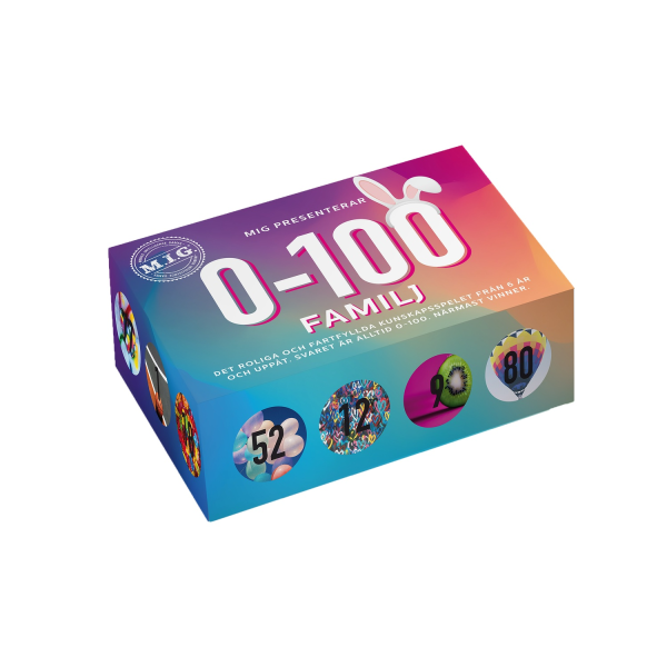 MIG Frågespel 0-100 Familj multifärg