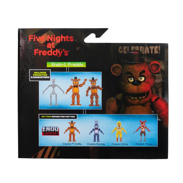 Five Nights at Freddys Endo Series 3-i-1 Figur Classic & Whitered Freddie multifärg