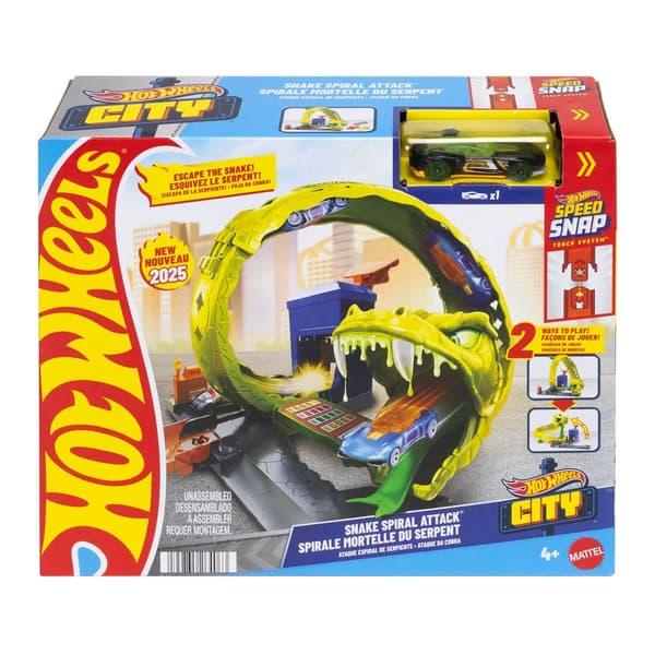 Hot Wheels City Snake Spiral Attack multifärg
