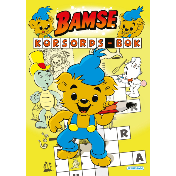 Bamse Korsordsbok Pysselbok multifärg