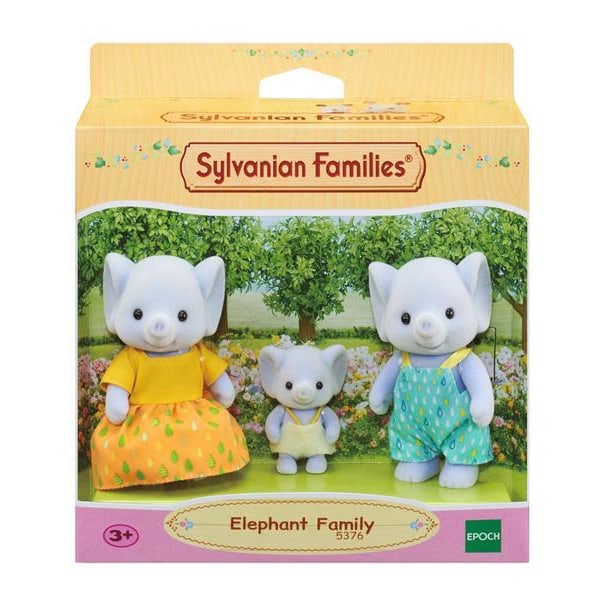 Sylvanian Families Familjen Elefant 5376 multifärg