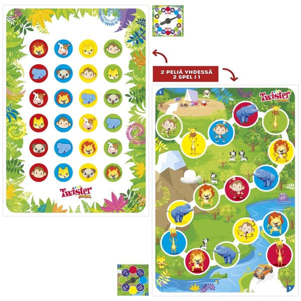 Twister Junior 2 i 1 Spel SE/FI multifärg