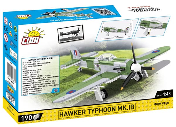 Cobi Hawker Typhoon Mk.IB 1:48 5864 multifärg
