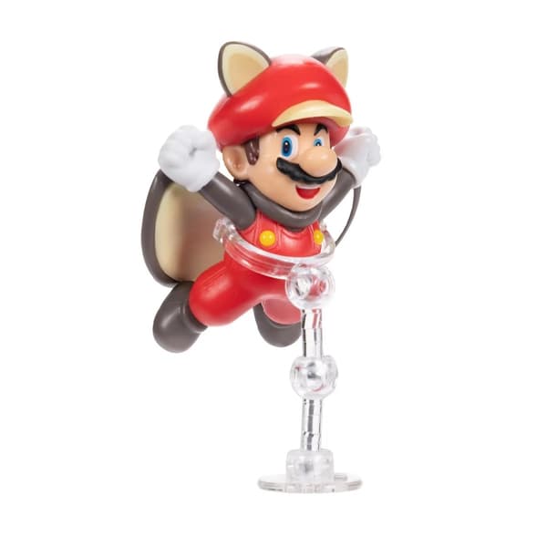 Super Mario Figur 5 cm W48 Flying Squirrel Mario multifärg