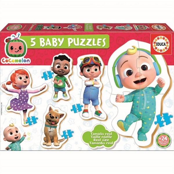 Educa Cocomelon Babypussel 5-pack 3-5 bitar multifärg