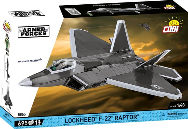 Cobi Lockheed F-22 Raptor 1:48 5855 multifärg
