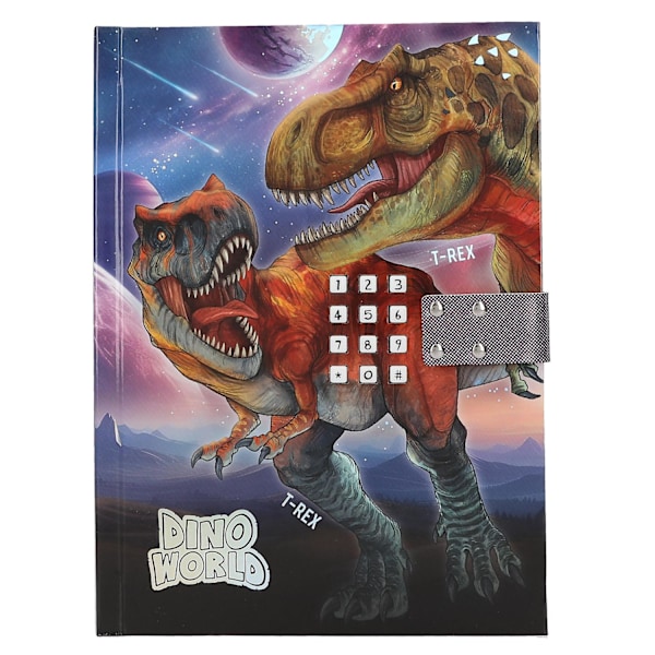 Dino World Dagbok med kod & ljud T-Rex multifärg