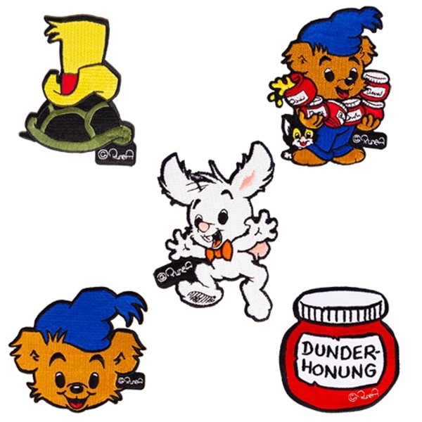 Bamse Tygmärken 5-pack multifärg