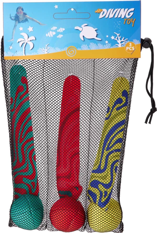 Dykleksaker Bollar 3-pack multifärg