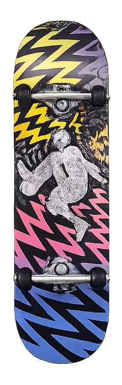 Skateboard 78,5cm Buzz multifärg
