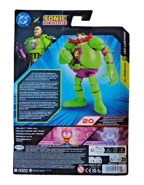DC X Sonic Figur Dr. Eggman/Lex Luthor multifärg