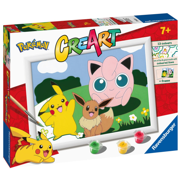 CreArt Pokemon Classics Måla efter nummer multifärg