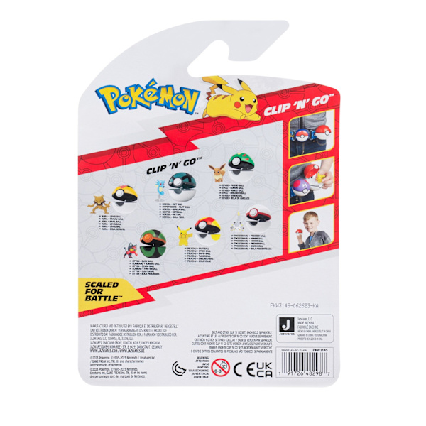 Pokemon Clip n Go Horsea + Net Ball multifärg