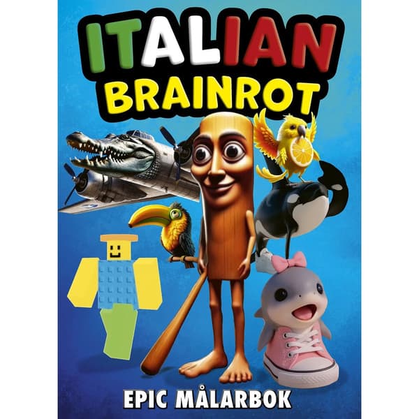 Italian Brainrot Epic Målarbok