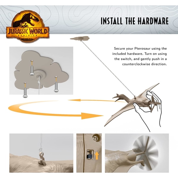 Jurassic World Power Flight Dinosaur The Quetzalcoatus multifärg