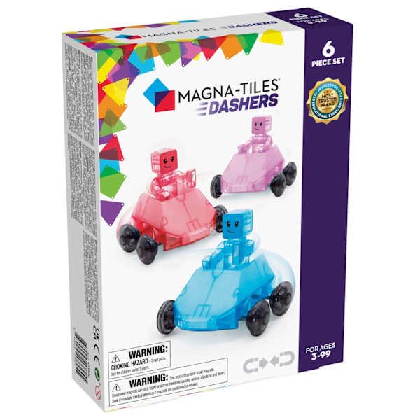Magna-Tiles Dashers Bilar och figurer 6 delar multifärg