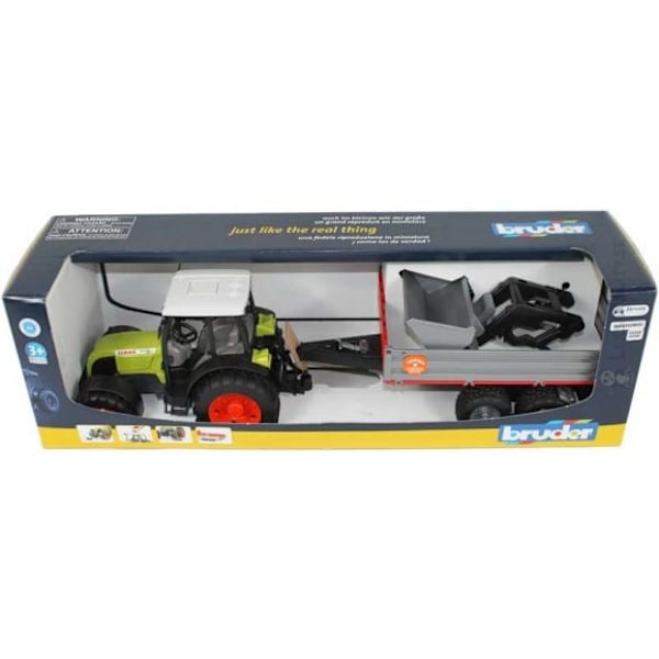 Bruder Claas Nectis 267 F Frontlastare och tippsläp 1:16 multifärg