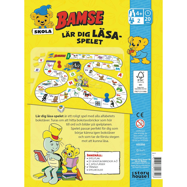 Bamse Lär Dig Läsa-spelet