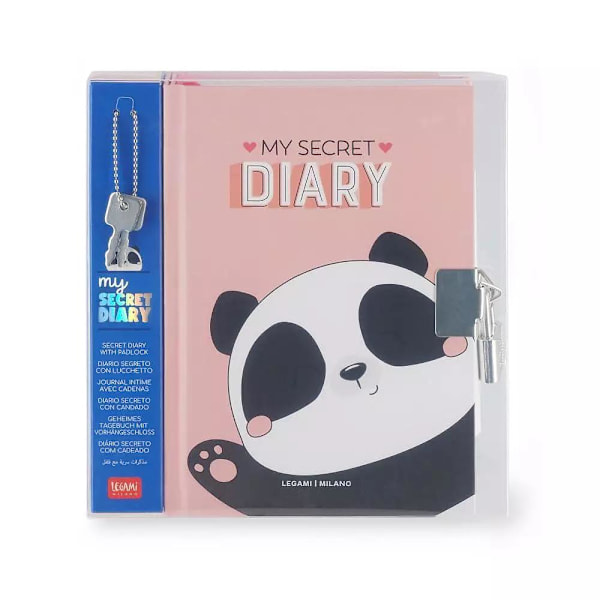 My secret diary Panda Dagbok multifärg