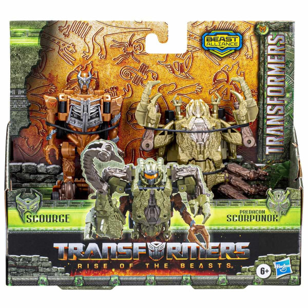 Transformers Beast Combiner 2-pack Scourge & Predacon Scorponok multifärg
