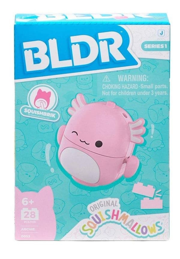 BLDR Squishmallows S1 Rosa Axolotl multifärg