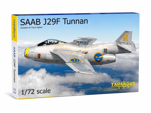 Tarangus SAAB J29F Tunnan 1/72 multifärg