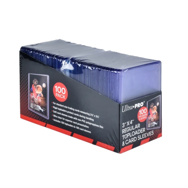 Ultra Pro 100 Toploader & Card Sleeves 3x4" Transparent