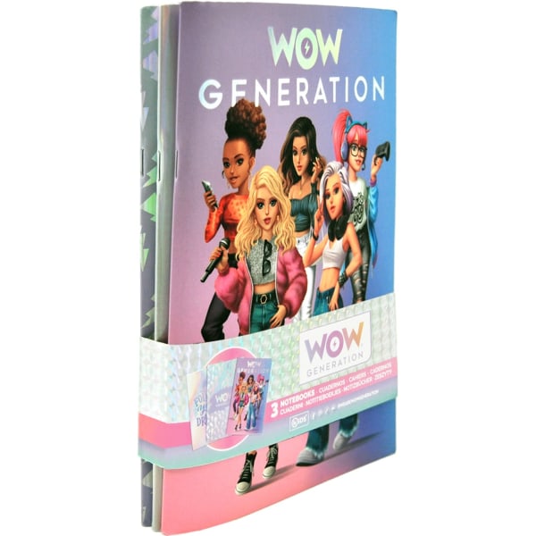 WOW Generation Anteckningsbok A5 3-pack