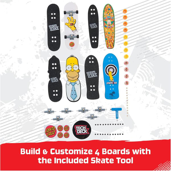 Tech Deck Skate 4-pack The Simpsons multifärg