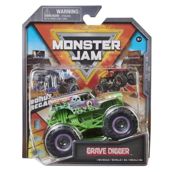 Monster Jam 1:64 Series 26 Grave Digger multifärg