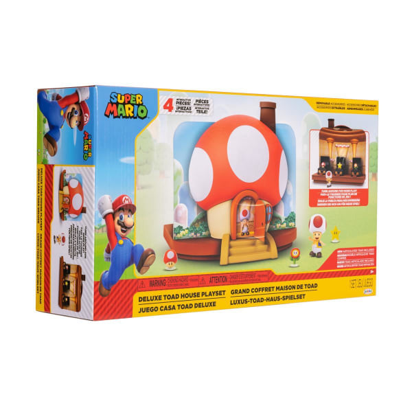 Super Mario Deluxe Toad House Lekset multifärg
