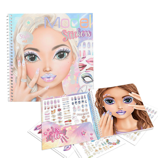 TOPModel Style me Face Stickersbok multifärg