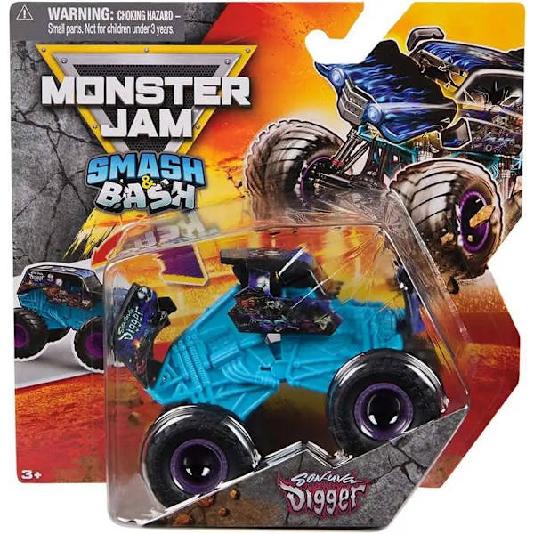 Monster Jam 1:64 Smash & Bash Son-Uva Digger multifärg