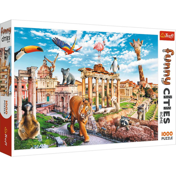 Trefl Funny Cities Wild Rome Pussel 1000 bitar 10600 multifärg