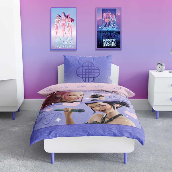 K-Pop Demon Hunters Bäddset 150x210cm multifärg