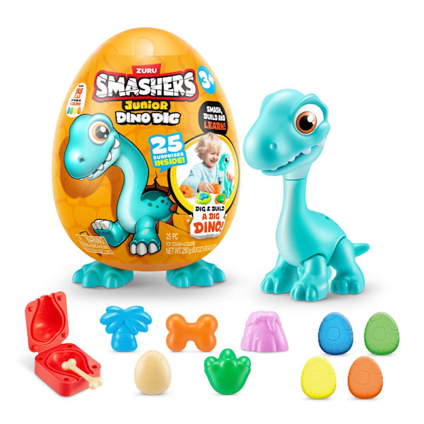 Zuru Smashers Junior Dino Dig Egg Large 25 delar multifärg