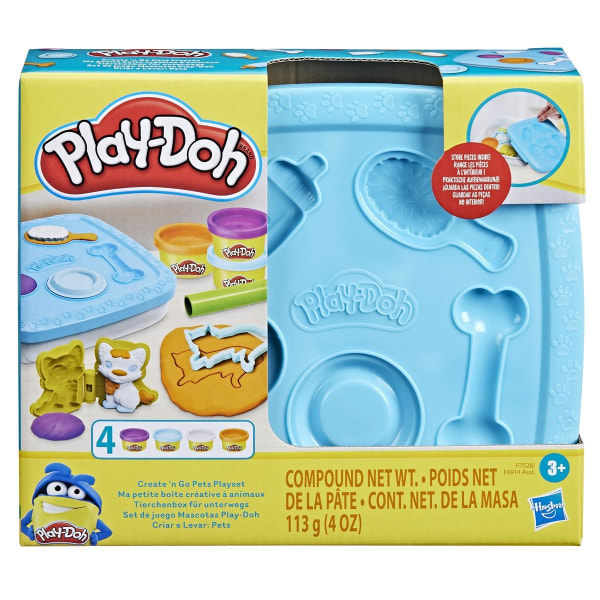 Play-Doh Create n Go Pets Lekset Blå multifärg